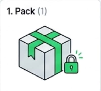 Pack: specimen seal recorded at pickup